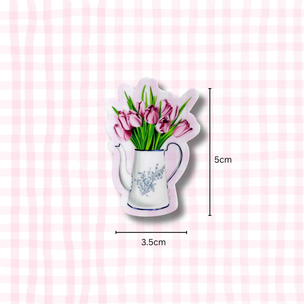 Cottage Tulip Die Cut Single Sticker