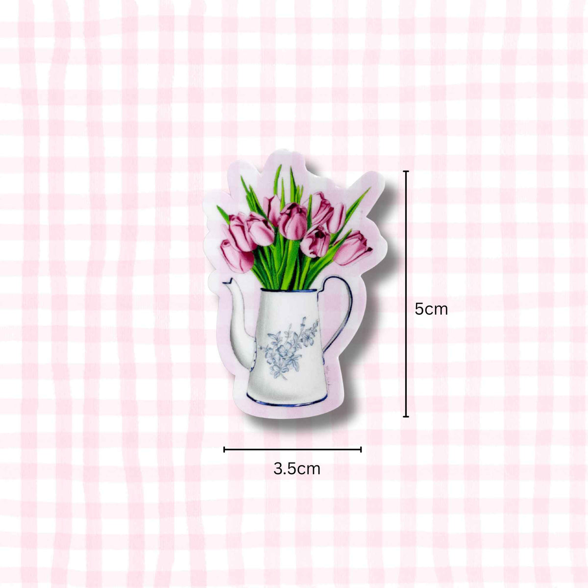Cottage Tulip Die Cut Single Sticker