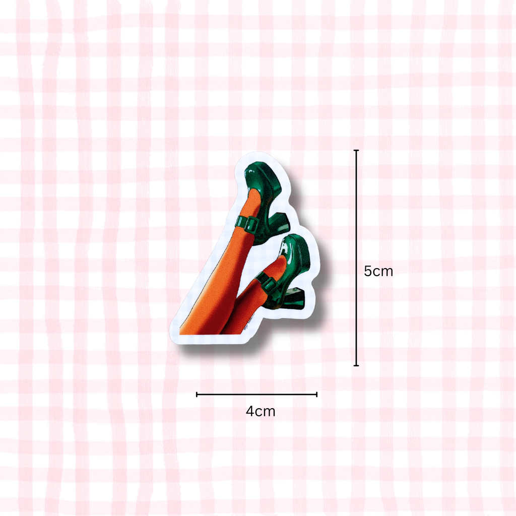 70's Legs Single Die Cut Sticker