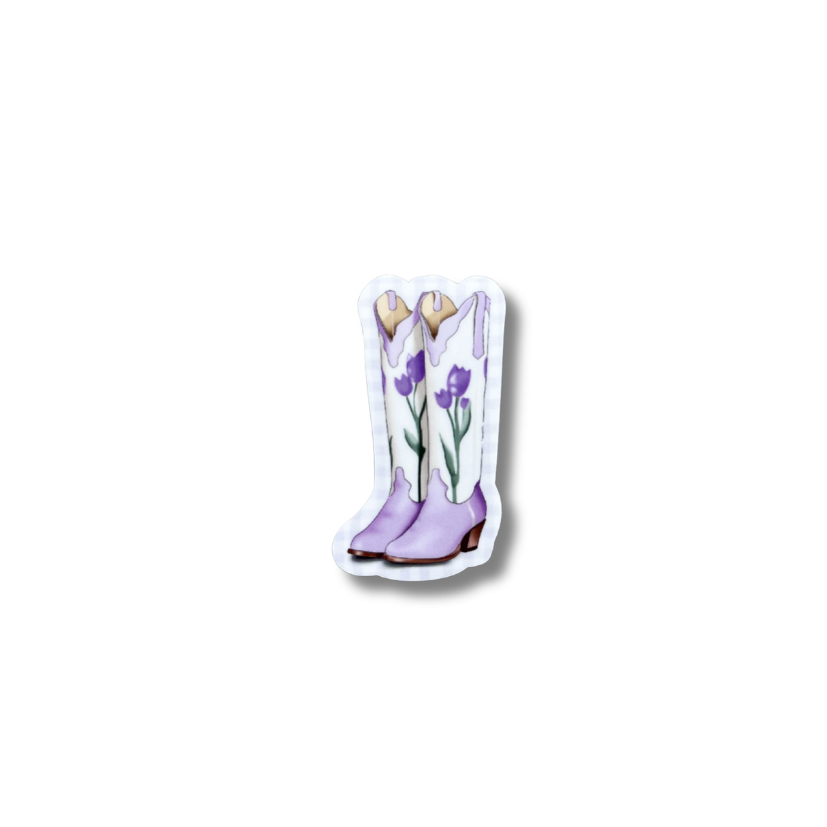 Tulip Boots Die Cut Single Sticker
