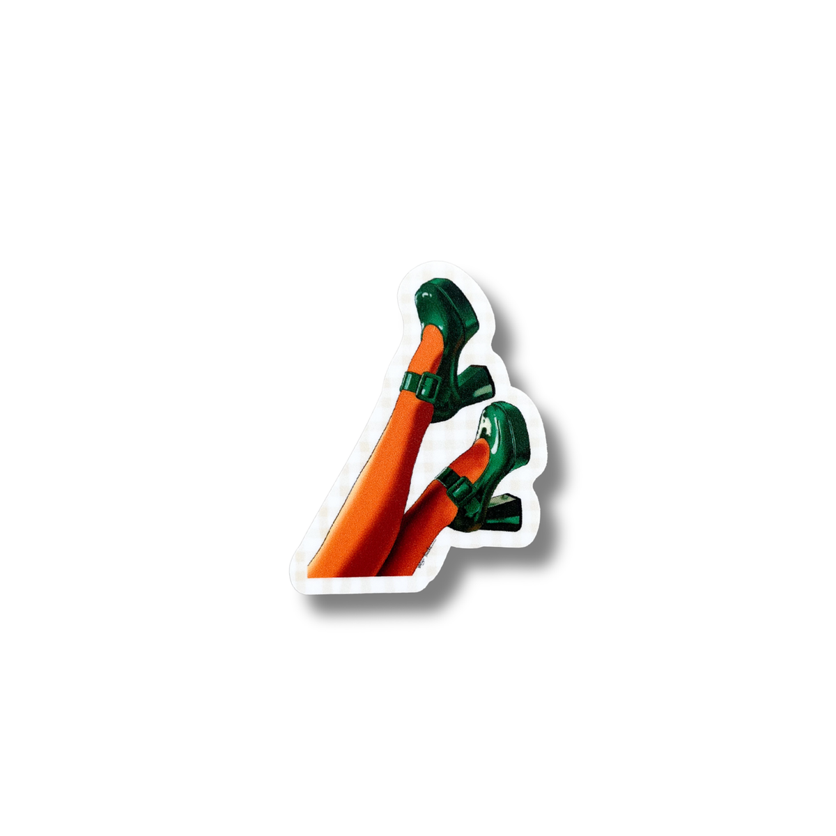 70's Legs Single Die Cut Sticker