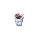 Cottage Tulip Die Cut Single Sticker