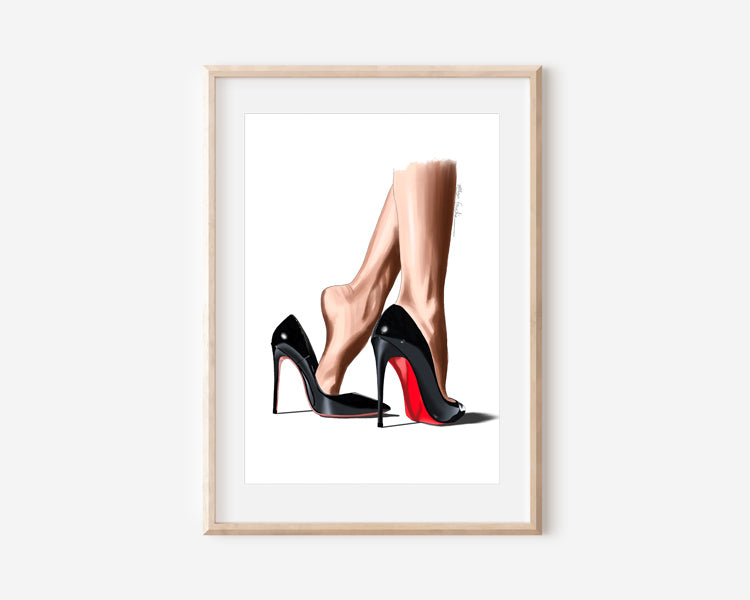 Slip of the Heel Print