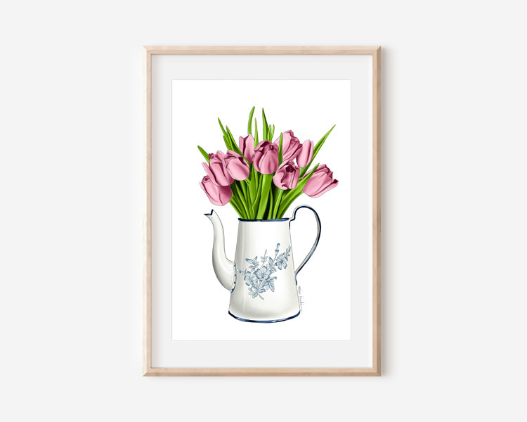 Cottage Tulips Print