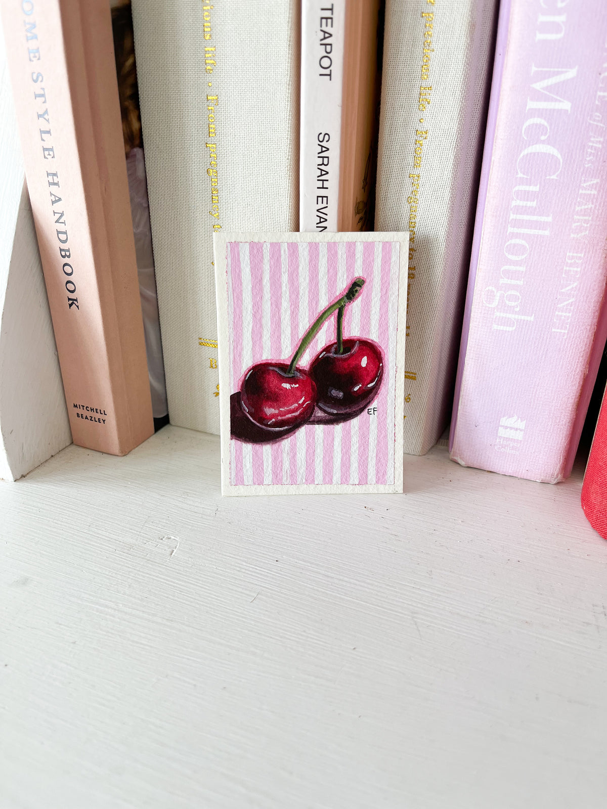 ACEO Original Mixed Media Art Card - Retro Mug