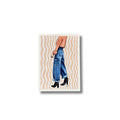 ACEO original mixed media art card - Jeans & boots
