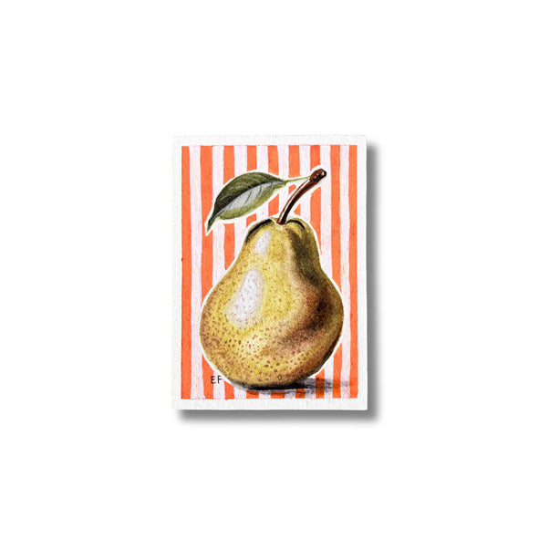 ACEO Original Mixed Media Art Card - Pear