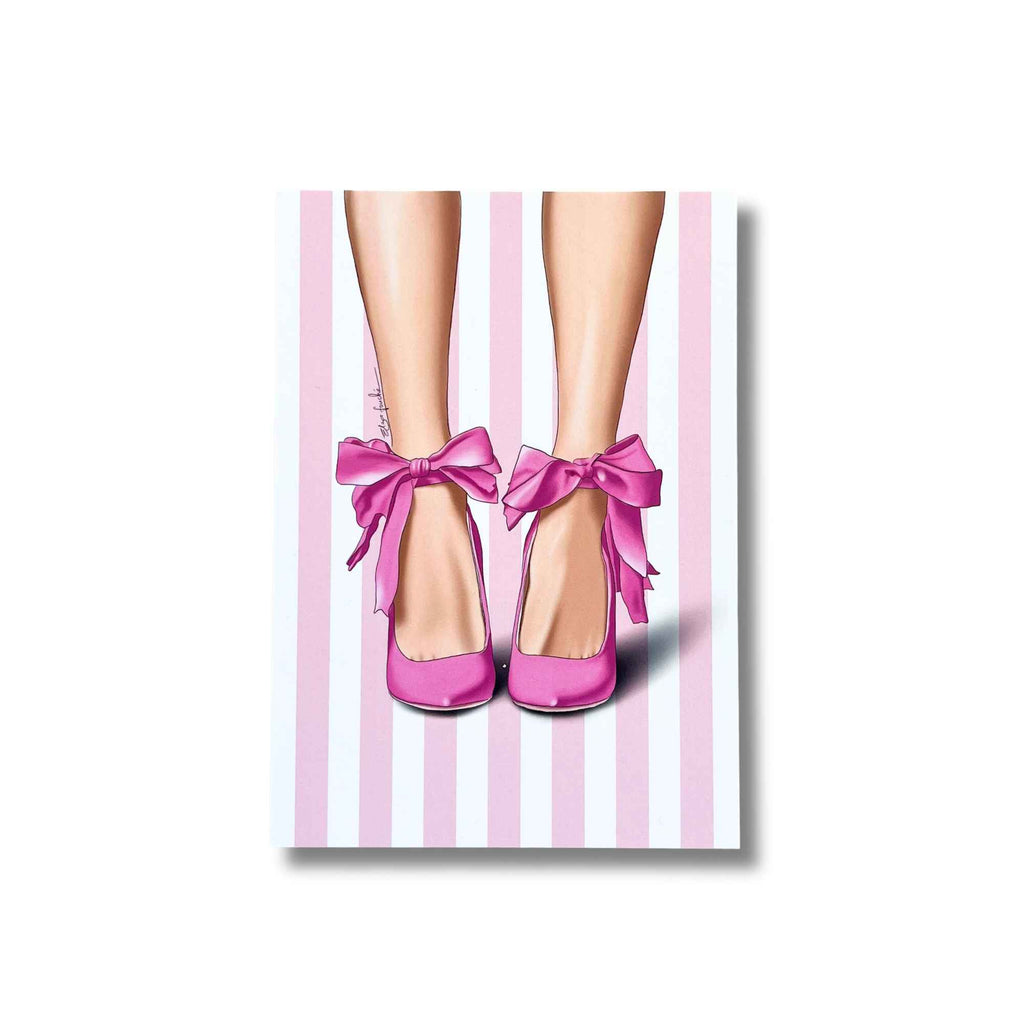 Pink Heels & Bows Mini Print